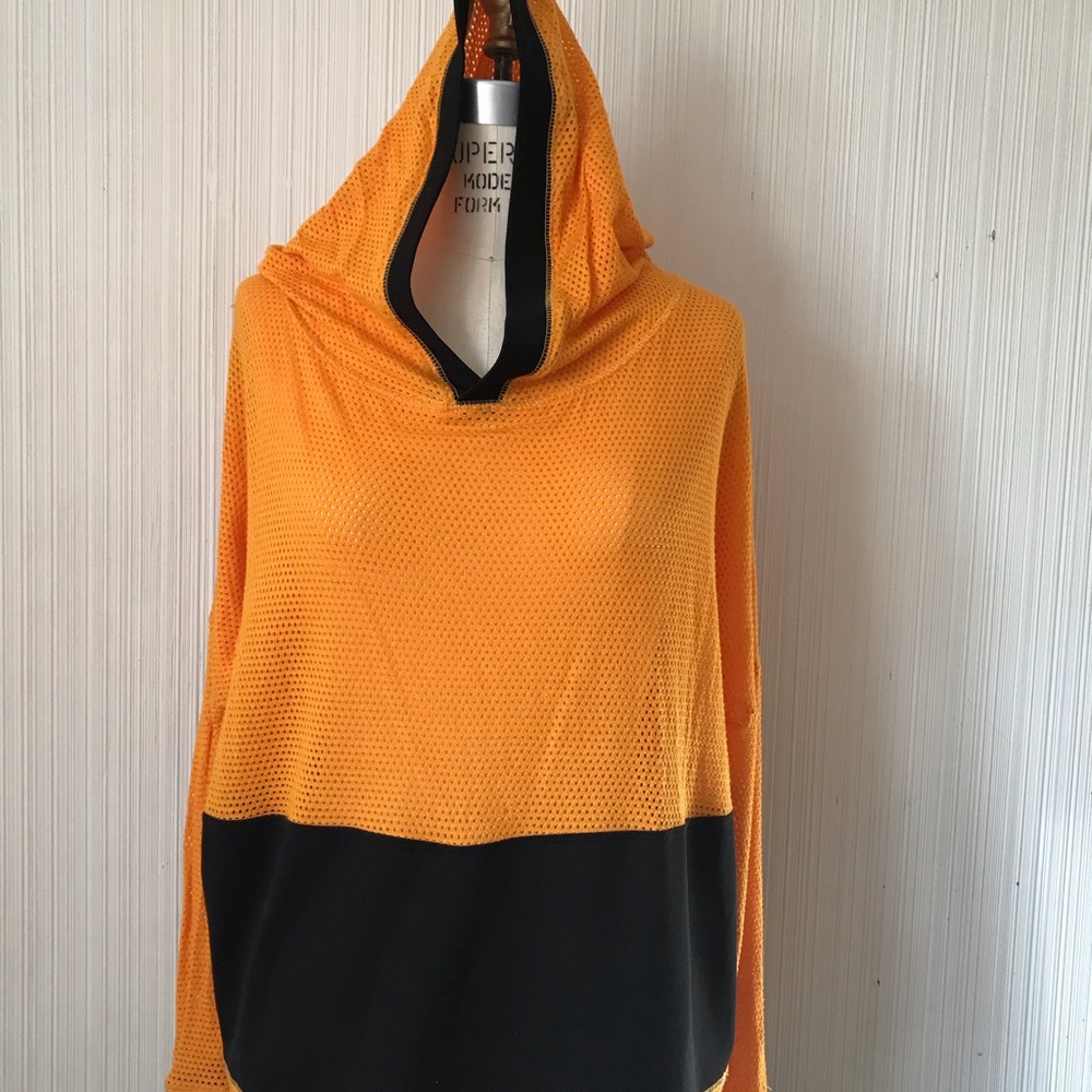 Sporty Mesh Cool Striped Hoodie